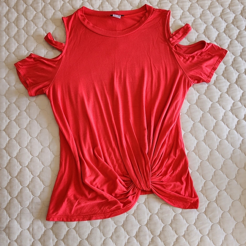 WOMEN'S VENUS, SZ XL, Red, Open Sleeves, Shirt